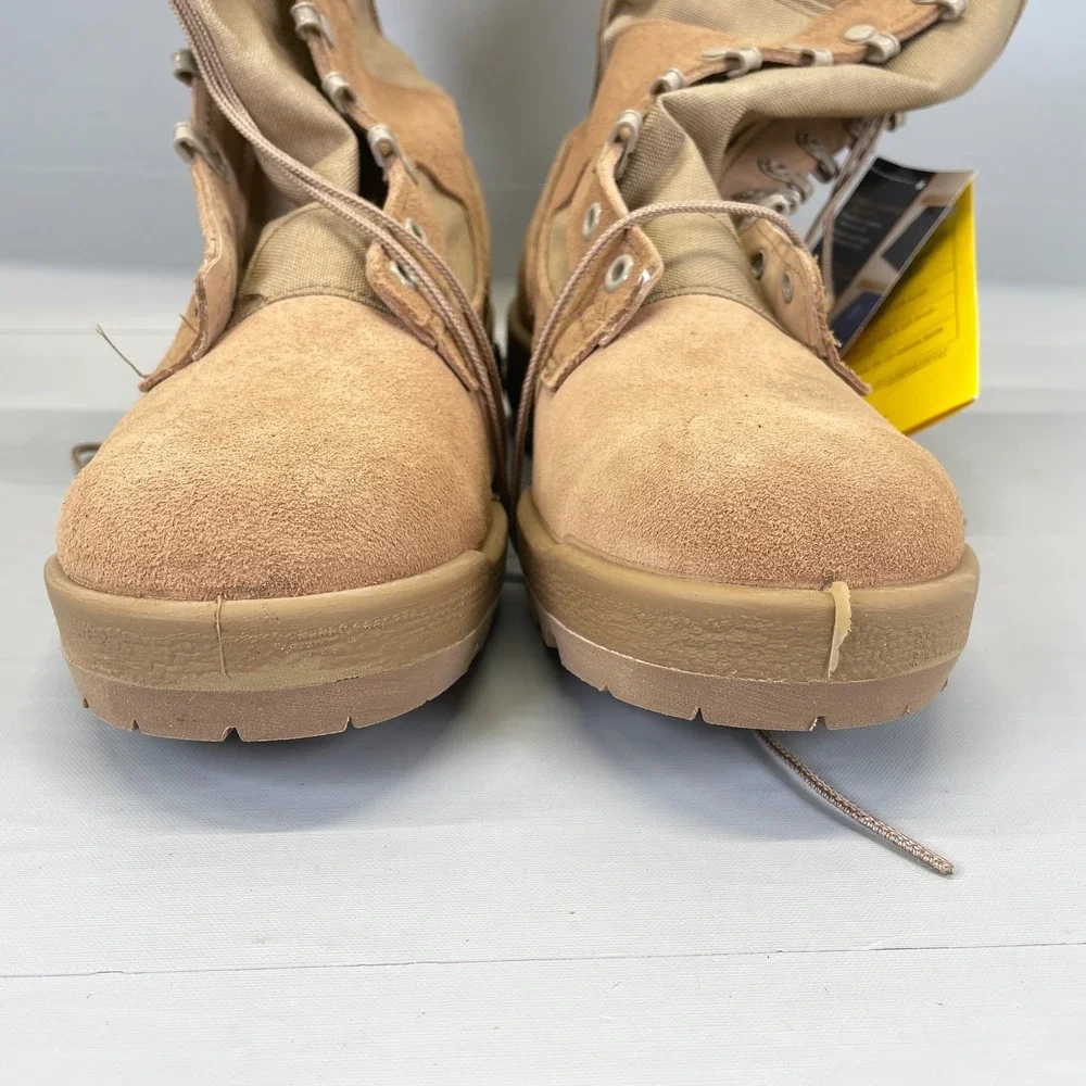 Belleville Waterproof Combat Boots Mens Size 9 R Brown Suede Vibram 390DES Army